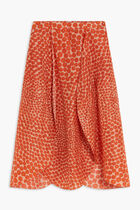 SKIRT DITSY FLORAL WASHED SILK