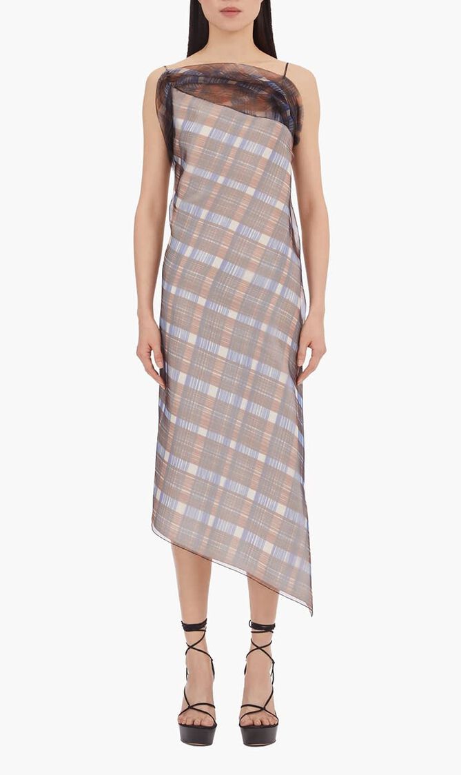 Asymmetric Organza Dress