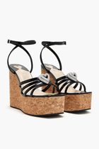 Double Heart wedge sandals