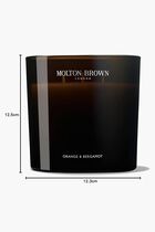 Orange & Bergamot Luxury Scented Candle, Triple Wick