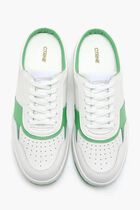 MULE WHITE GREEN LEATHER LADIES