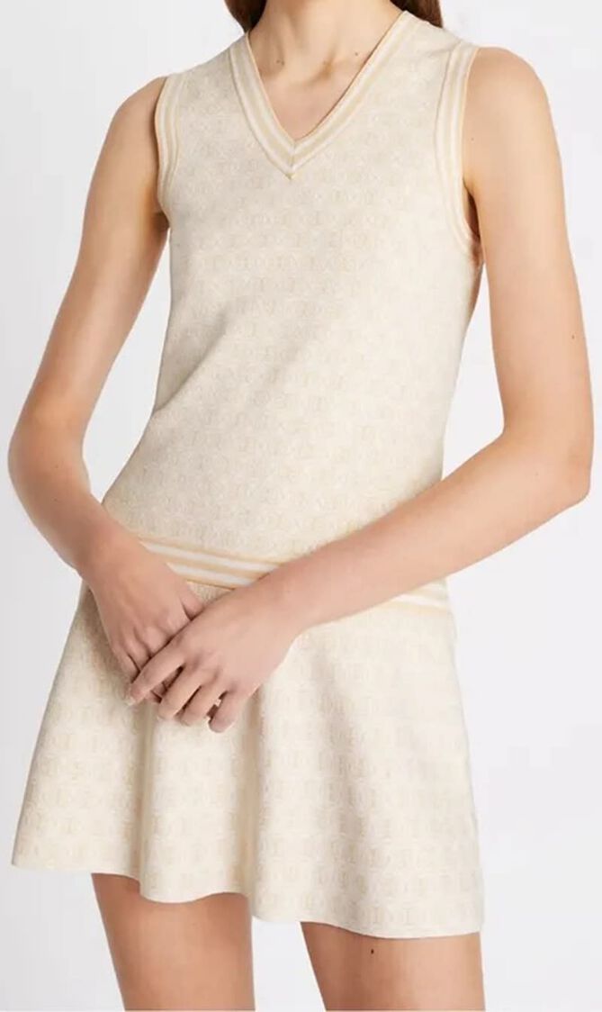T Monogram Tech Knit Dress
