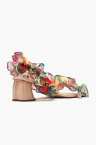 OCEAN VIEW RUFFLED MONSTERA HELLED SANDAL