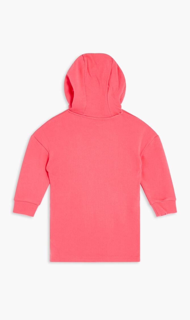 Pink Logo Hooded Dress Pink Logo Hooded Dress