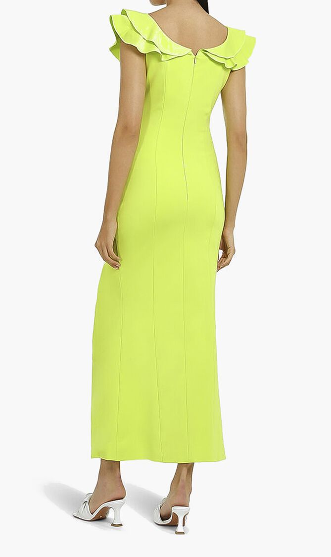 Ruffle Detail Maxi Dress