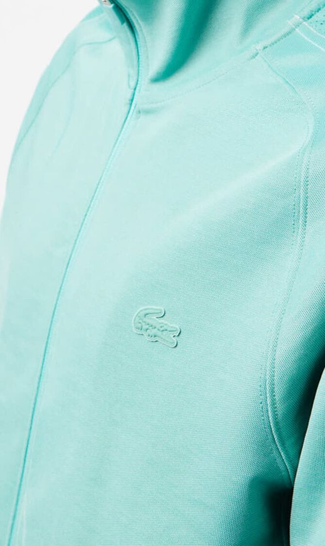 Zipped Piqu&eacute; Sweatshirt