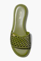 Saylor Hand Woven Leather Slide Sandal