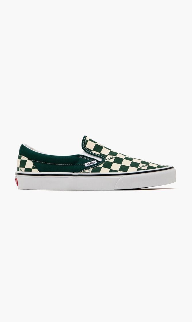 Classic Checkerboard Slip On Sneakers