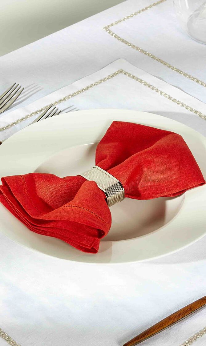 Feliz Napkin Red