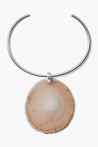 TAUPE AGATE CUFF BRACELET