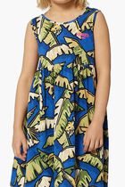Kids Girls Blue & Green Jungle Dress