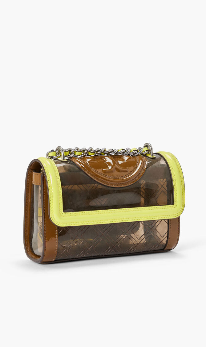FLEMING CLEAR SMALL CONVERTIBLE SHOULDER BAG