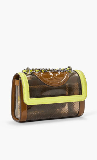 FLEMING CLEAR SMALL CONVERTIBLE SHOULDER BAG