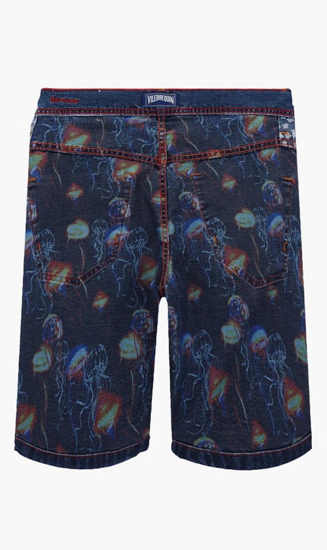 5-Pockets Denim Bermuda Neo Medusa