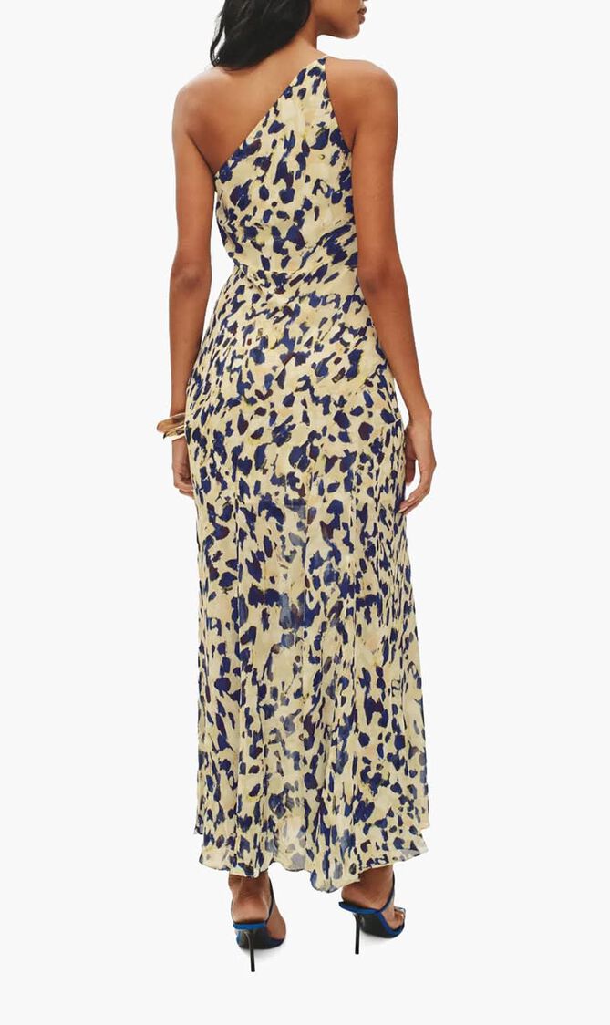 Asymmetric Panel Maxi Dress