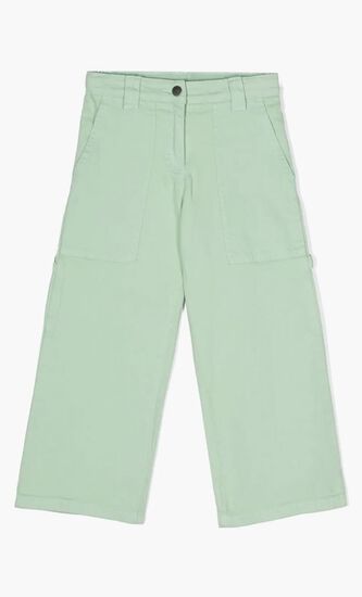 Straight Leg Cotton Trousers
