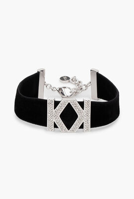 Karl x Kaia Logo K Velvet Bracelet