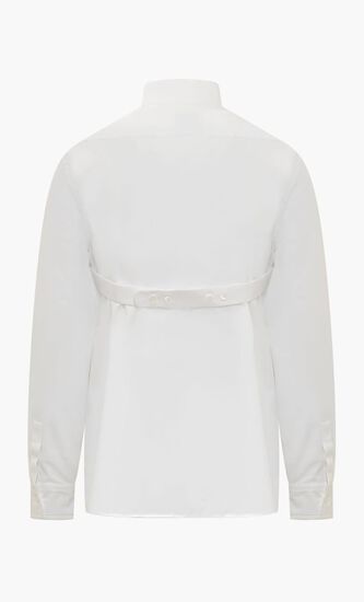 OW EMB HEAVYCOT COLLAR SHIR WHITE WHITE