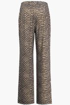 Wide Leg Zebra Print Trousers