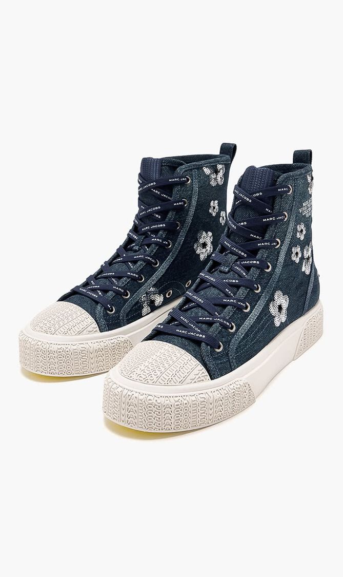 The Daisy Denim High Top Sneakers