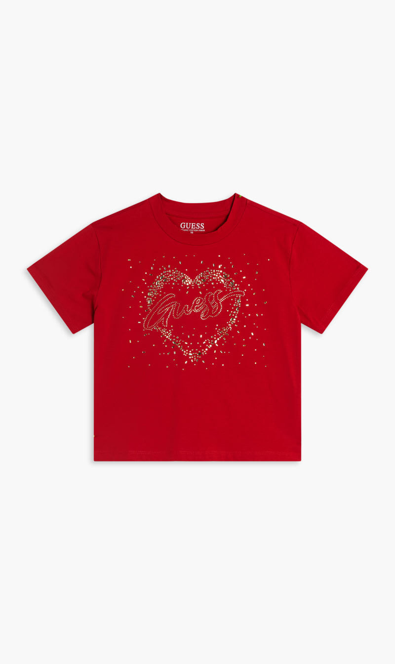 Guess motif t shirt cheap