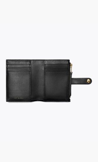T Monogram Leather Bifold Wallet