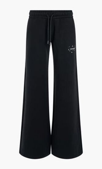 BLING STARS ARROW SWEATPANT BLACK WHITE