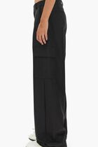 OW EMB DRILL CARGO PANT BLACK BLACK