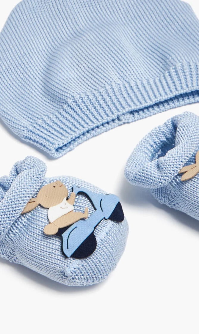 Vespa Bunny Hat and Booties Set