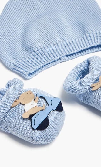 Vespa Bunny Hat and Booties Set