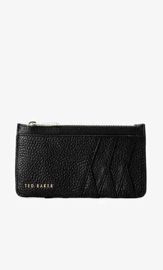 Diagonal Zipped Cardholder
