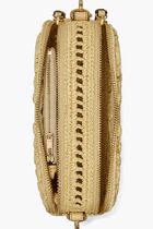 T Monogram Mini Miller Raffia Crossbody Bag