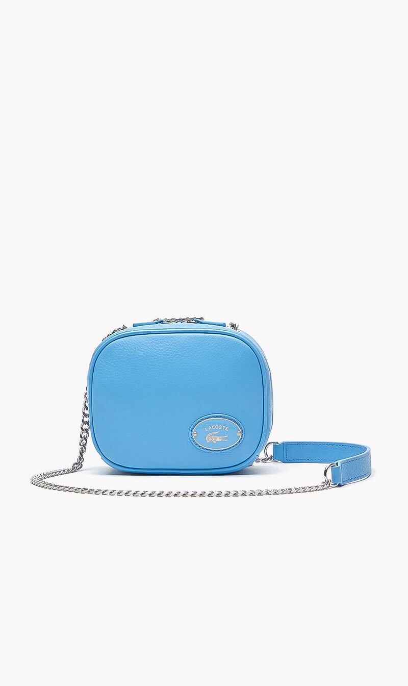 Buy LACOSTE Small Square Grained Leather Crossover Bag for SAR
