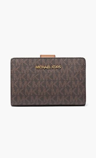 Jet Set Travel Medium Bifold Zip Coin Wallet