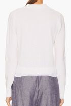 Italian Cotton Blend Mesh Double Layer Cardigan