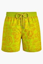 Flocked Tahiti Turtles Swim Shorts