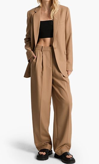 Pleated Wide Leg Pants