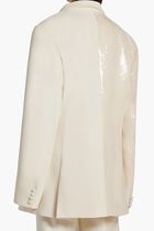 Double Breasted Half and Half Sequined Blazer