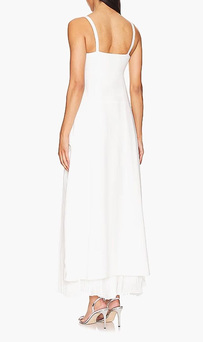 SEQUOIA SL V NECK MIDI DRESS