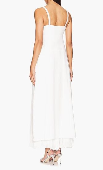 SEQUOIA SL V NECK MIDI DRESS