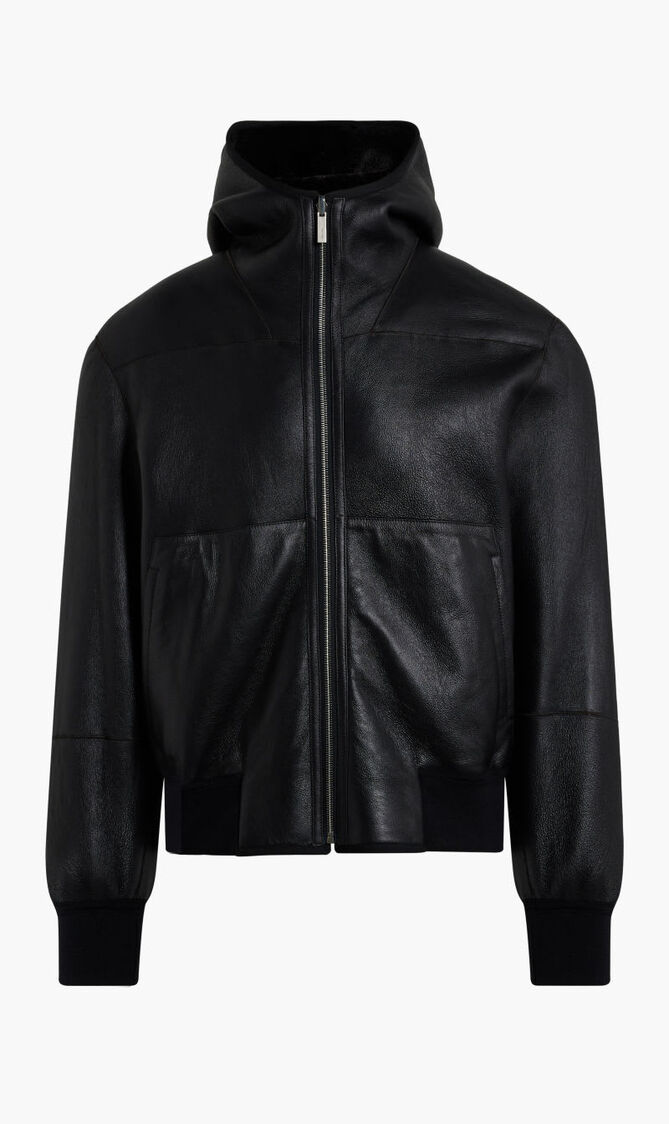 WAVY SHEARLING LEATHER-FUR