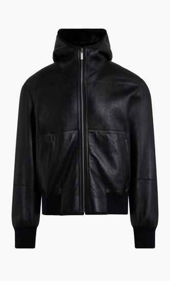 WAVY SHEARLING LEATHER-FUR