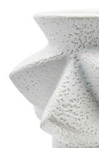 JNR ACCORDION LARGE VASE - WHITE JNR ACCORDION LARGE VASE - WHITE