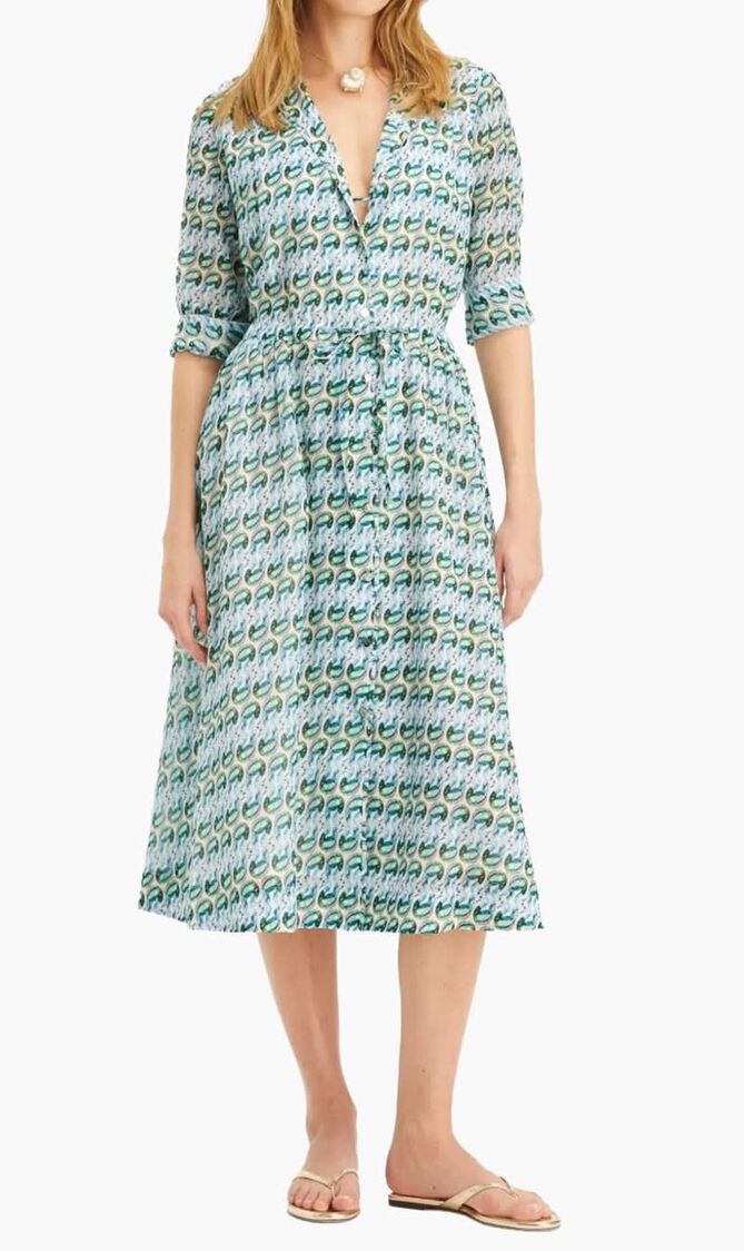 Printed Midi Dress