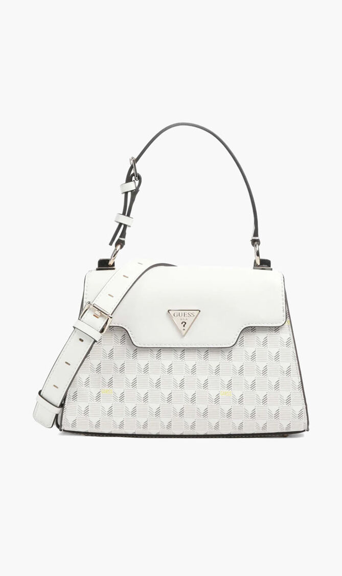 G Wave Top Handle Flap Handbag