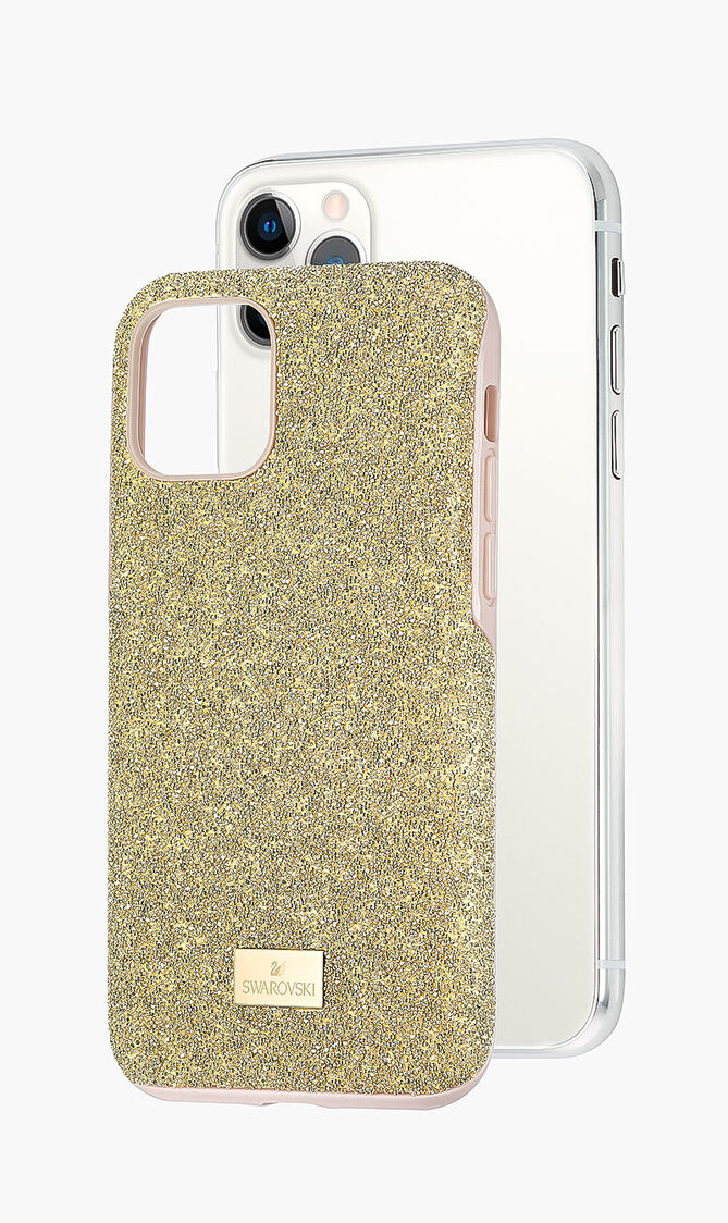 High Smartphone Case With Bumper, Iphone&reg; 11 Pro, Gold Tone