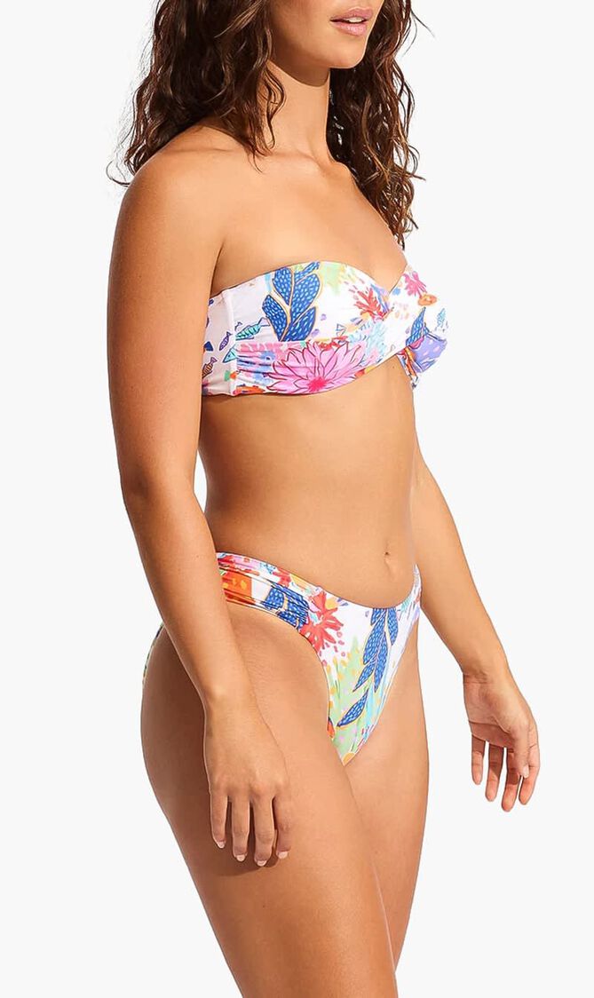 Under The Sea Twist Bandeau Bikini Top
