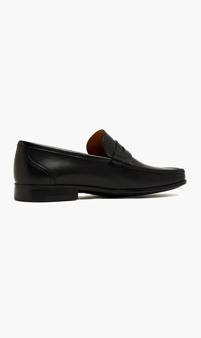 Penny-slot Leather Loafers