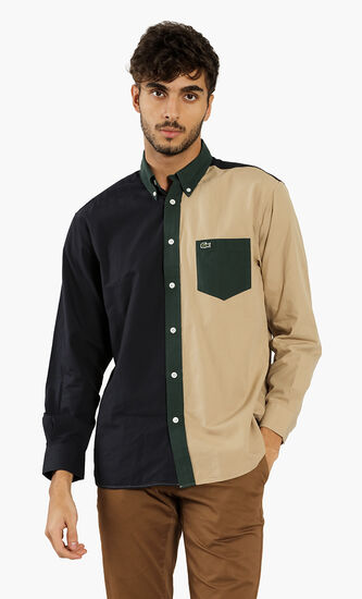 Relaxed Fit Colorblock Shirt