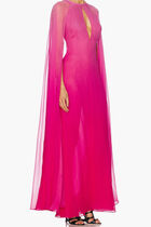 Keyhole Neckline Evening Dress